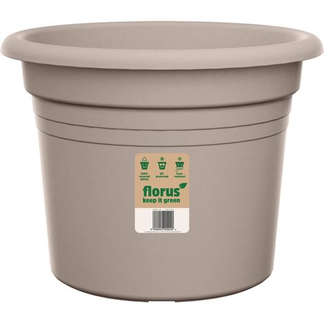 Florus Mediterran Cilindro 20 Taupe Vaso Rotondo