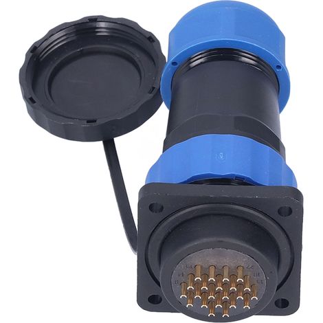 Bouchon de Prise Carrée 4 Broches Étanche pour Connecteur Aviation AC 250V 5A (1/5)