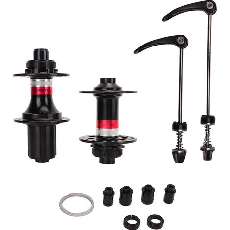 Fahrradnabensatz mit 4 abgedichteten Lagern, 32 Löchern, kompatibel mit 9 bis 13 Gängen, Center-Lock-Montage, Fahrradzubehör. (1/5)