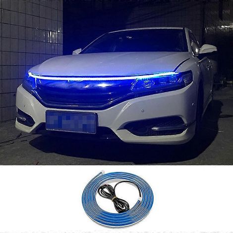 Bande lumineuse décorative de 2 m pour capot de voiture (DRL) en PVC silicone flexible et étanche (1/5)