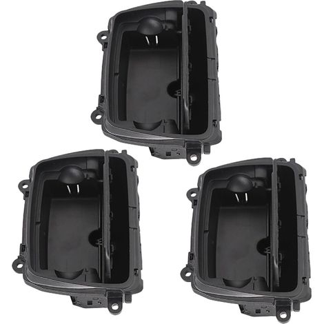 3x Neue schwarze Kunststoff-Aschenbecher-Montagebox für die Mittelkonsole, passend für 5er BMW F10 F11 F18 51169206347