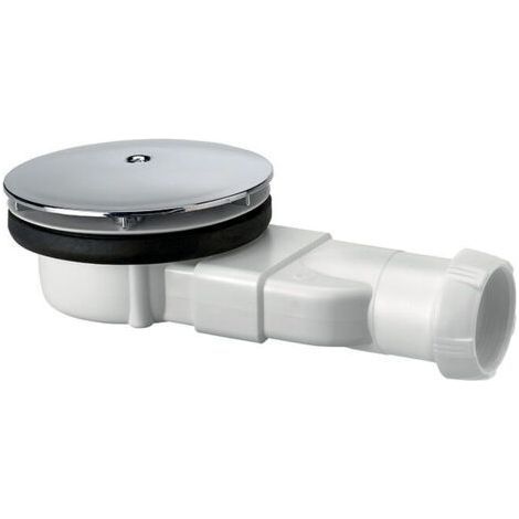 Bonde de douche extra-plate dôme abs 30720138, blanc, Enlé (1/2)