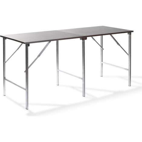 SOLID200 - Table de travail pliable en acier inoxydable 200x80x90 cm - Feros (1/5)