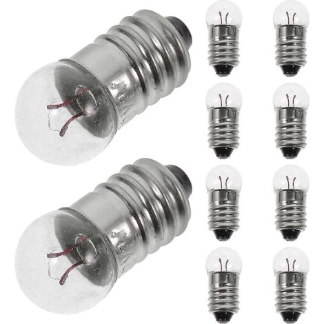 50 petites ampoules à vis miniatures E10 1,5 V (1/4)