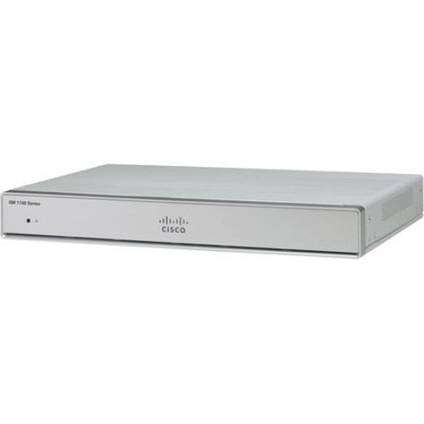 Router Cisco ISR 1100-4P Gigabit Ethernet con porte duali e SFP, modello C1121-4P, in Argento (1/2)