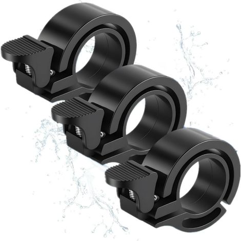 Sollbry 3Pièces Sonnette Velo,Klaxon Velo Sonnette Velo Enfant Adulte Mini Sonnette de vélo Aluminum Cloche vélo Électriques Fort et Clair,pour Guidon de 22mm (1/5)