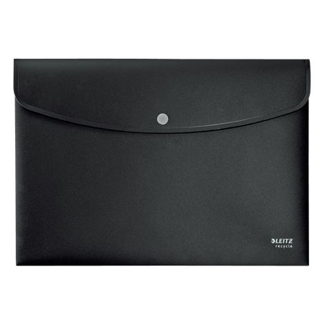 SOBRES POLIPROPILENO OPACO A4 CON BROCHE BOTON RECYCLE NEGRO LEITZ 46780095