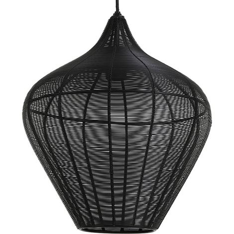 Light & Living - lámpara colgante - Alvaro - negro - metal - Ø