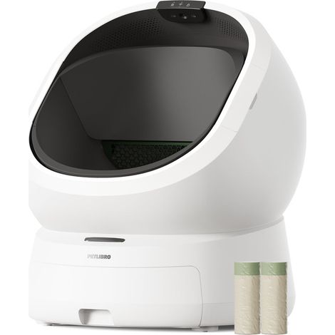 Maison de toilette intelligente autonettoyante pour chat avec caméra HD et contrôle des odeurs grand bac à litière automatique
