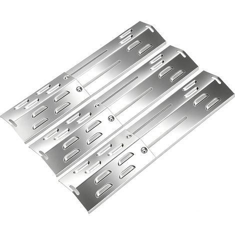 Lot de 3 couvercles de brûleur en Acier Inoxydable, Répartiteur de Flamme, pièces de rechange pour barbecue (1/5)