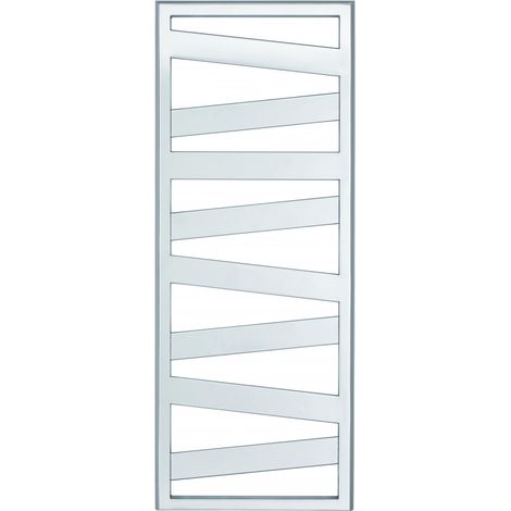 Acova – Sèche-serviette eau chaude chromé 261W – Barres plates en quinconce pour séchage optimal – Installation discrète avec 4 consoles - KZO-100-050 (1/2)
