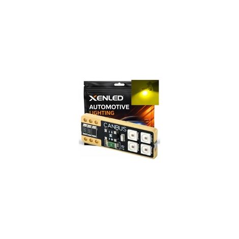 1 x AMPOULE W5W 4-LED JAUNE Super Canbus 208Lms XENLED (1/5)