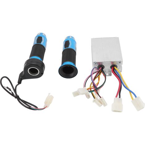 Contrôleur de vitesse pour moteur à balais DC12V 500W avec poignées d'accélérateur pour motos, vélos, tricycles et scooters électriques (1/5)