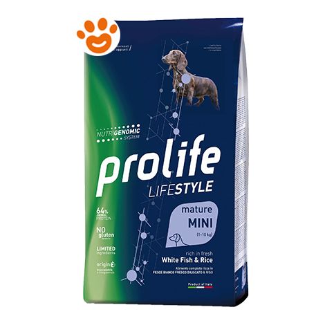 PROLIFE LIFESTYLE MATURE MINI PESCE BIANCO 7KG (1/2)