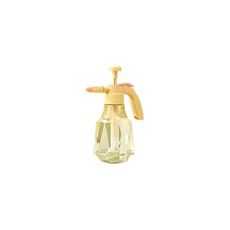 Pulverizador portátil de jardín de 1,5 litros / 2 litros – Boquilla ajustable, pulverizador a presión, para limpieza del hogar, jardinería, cuidado del automóvil y lavado (1,5 litros, amarillo) - Crez