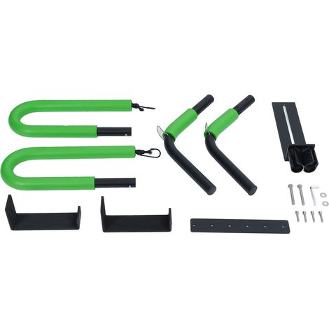 Porte-surf portable pour vélo, structure en aluminium, mousse EVA, avec fixation murale pour planche. (1/5)