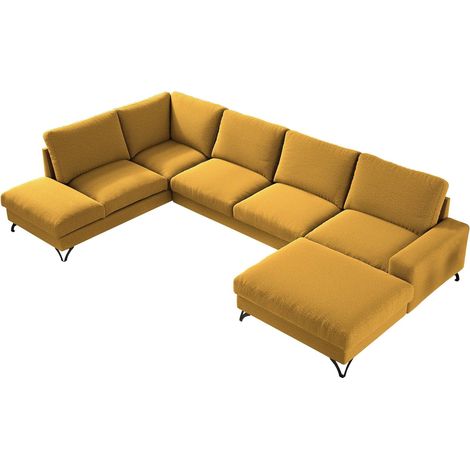 Sofá rinconero ComfiDream Lyrana III, Derecha, Función de descanso, Almacenaje, 367x214x91cm, 0 (1/5)