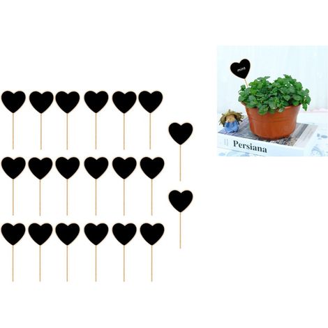 Lot de 20 étiquettes pour plantes avec tableaux noirs et surface d écriture pour potager jardin d herbes aromatiques fleurs semis et plantations (1/5)