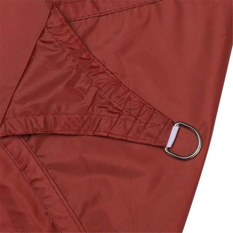 Voile D'ombrage Rectangulaire 2.5x2.5m Imperméable PES Toile Ombrage 98% UV Protection pour Jardin Terrasse Balcon Piscine Fête Extérieur, Rouge Rouille (1/5)