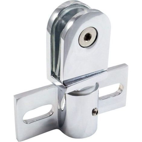 Charnière pivotante pour porte de douche en verre, acier inoxydable, 1 pièce (1/3)