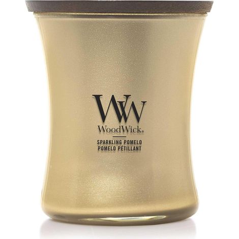 Bougie parfumée avec mèche crépitante  Bougie moyenne en forme de sablier Pomelo pétillant  Bougies à longue durée de combustion : Jusqu'à 6 heures  Cadeaux parfaits pour les femmes (1/3)