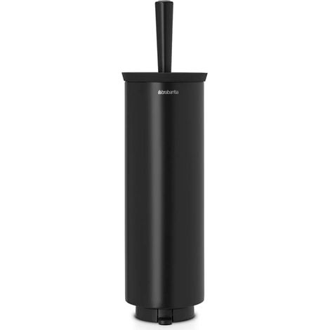 Salle de Bain Porte-Brosse WC, Noir Mat (1/4)