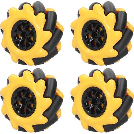 60-mm-Omnidirektionale Mecanum-Räder für intelligente Roboter – DIY-Kit, Teile und Zubehör (2 Paare)