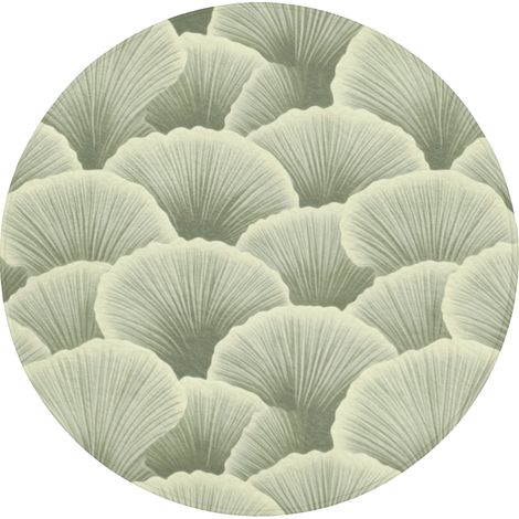 ALFOMBRILLA PARA EL VÁTER Abanico - Hoja - Verde 70x70 cm