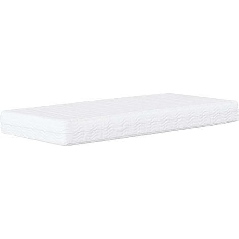 Colchón de espuma H2 y H3 75 x 190 cm Blanco vidaXL (1/5)