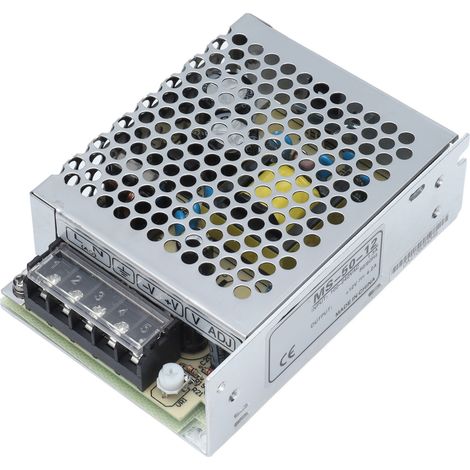 Transformateur-interrupteur d'alimentation BERM 100-240 V CA pour ruban LED MS-50-12 (1/5)