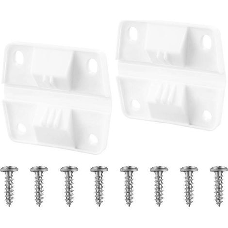 Lot de 2 charnières en plastique avec vis pour glacières Coleman, pièces de rechange pour glacières de camping. (1/5)