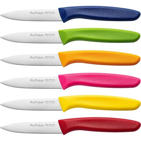 Set de 6 Couteaux à Légumes,Couteaux d'Office Tranchant,Coloré. (1/5)