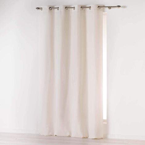 Douceur d' interno tenda a occhielli 140 x 280 cm microfibra unita assoluto, Poliestere, naturale, 280 x 140 cm
