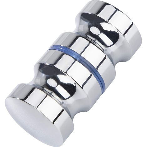 Shower Door Knob Aluminum Alloy Round Door Handles for Bathroom Glass Door Sliding Door (1/5)