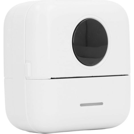 Taschenthermodrucker mit Bluetooth, kabellos, smart, Mini, tragbar, für Etiketten, Aufkleber, Quittungen, Notizen, tintenloser Druck, weiß (1/5)