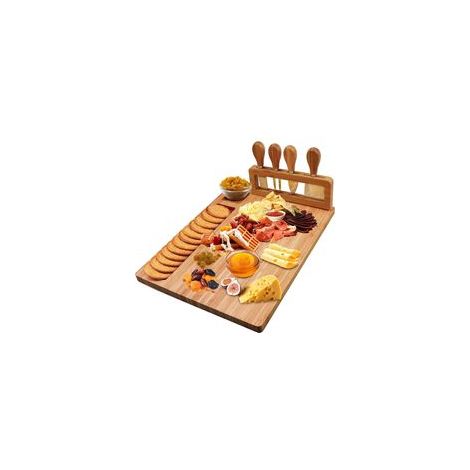Ensemble de planches à fromage en bambou (1/4)