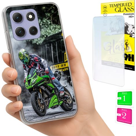 Funda para Motorola Moto G86 Power, carcasa trasera con foto y cristal 9H. (1/5)