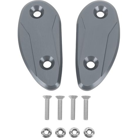 Lot de 2 caches pour rétroviseurs arrière de moto, en alliage d'aluminium, avec base en titane, compatibles avec CBR1000RR 2020-2023 (1/5)