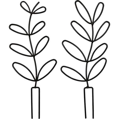 2er-Pack kleines Gartenrankgitter für Kletterpflanzen im Freien, Stütze für Topfblumen und Ranken