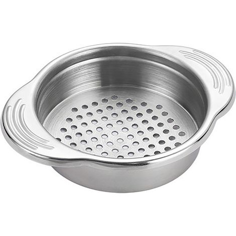 Edelstahlsieb für Thunfischdosen, Küchensieb zum Abtropfen und Abspülen von Lebensmitteln. (1/5)