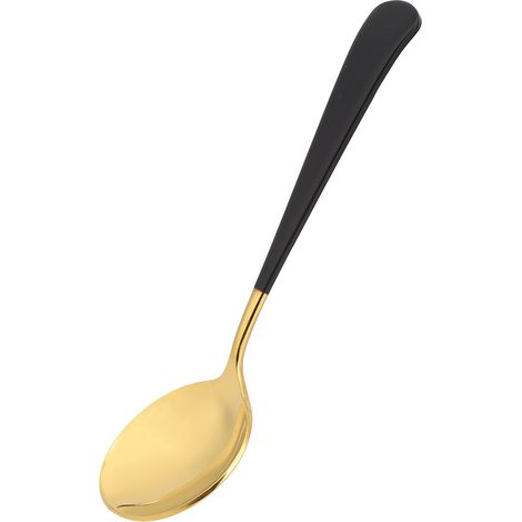 Cuillère à soupe en acier inoxydable, cuillère arrondie pour usage domestique, idéale pour les restaurants et la cuisine. (1/5)