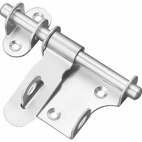 Chiavistello per cancello, chiavistello scorrevole, serratura per porta, chiavistello scorrevole in acciaio inox, serratura per cancello, foro bloccabile, gancio per lucchetto, bagno, cucina, giardino