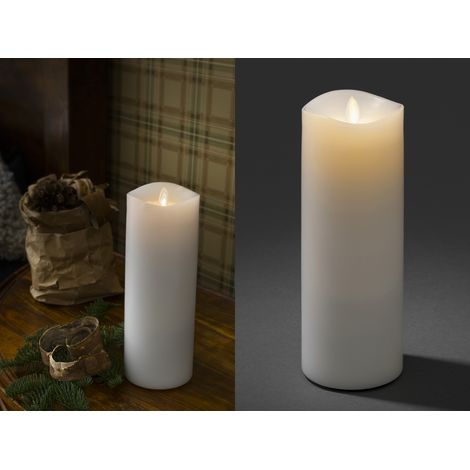 LED Duftkerze mit 6h Timer, flackernd, Ø 9cm, Höhe 23cm, Batteriebetrieb (1/5)