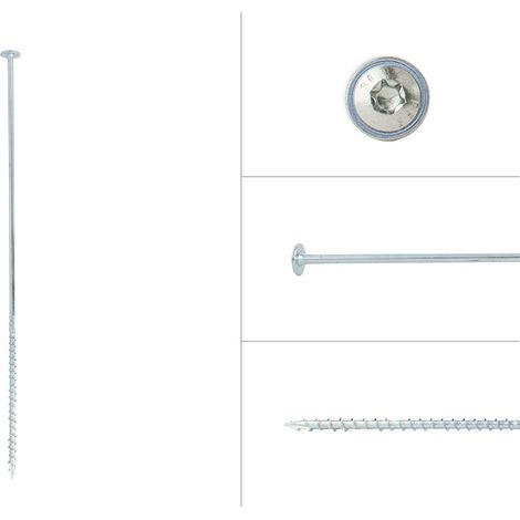 Tellerkopfschrauben Verzinkt 6 x 300 mm Torx 30 - Schachtel 50