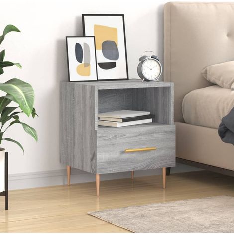Nachttisch Grau Sonoma 40x35x47,5 cm Holzwerkstoff