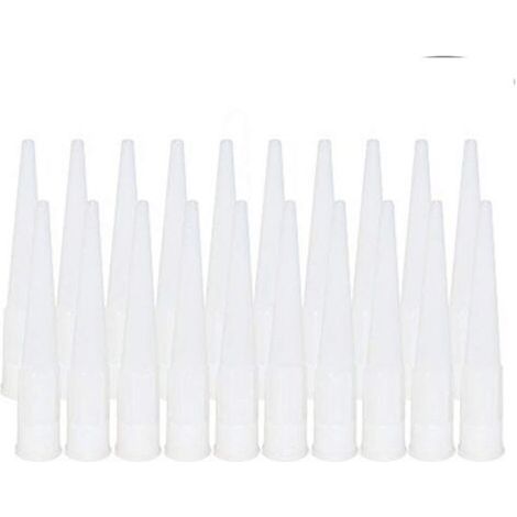 20 Pièces Cartouche Douilles Silicone Douilles embouts de Remplacement en Silicone Pointes Cartouche Cartouche Buses Buses(15 mm) (1/5)