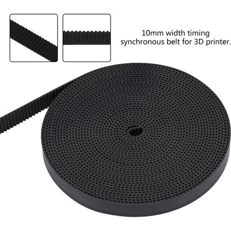 Courroie de distribution 2GT en caoutchouc de 10mm pour imprimantes 3D (5 mètres) (1/4)