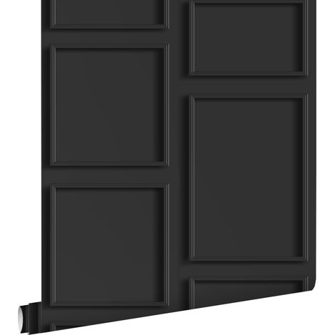 papier peint lambris noir - ESTAhome (1/5)