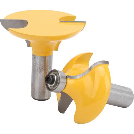 Fraise à tenonner 2 pièces, queue de 8 mm, couteau à rainurer pour cadre de porte, outil de défonceuse bois, fraise à mortaiser (1/5)