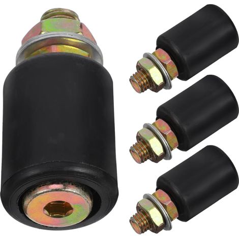 Lot de 4 roulettes de guidage en nylon pour portes (1/5)